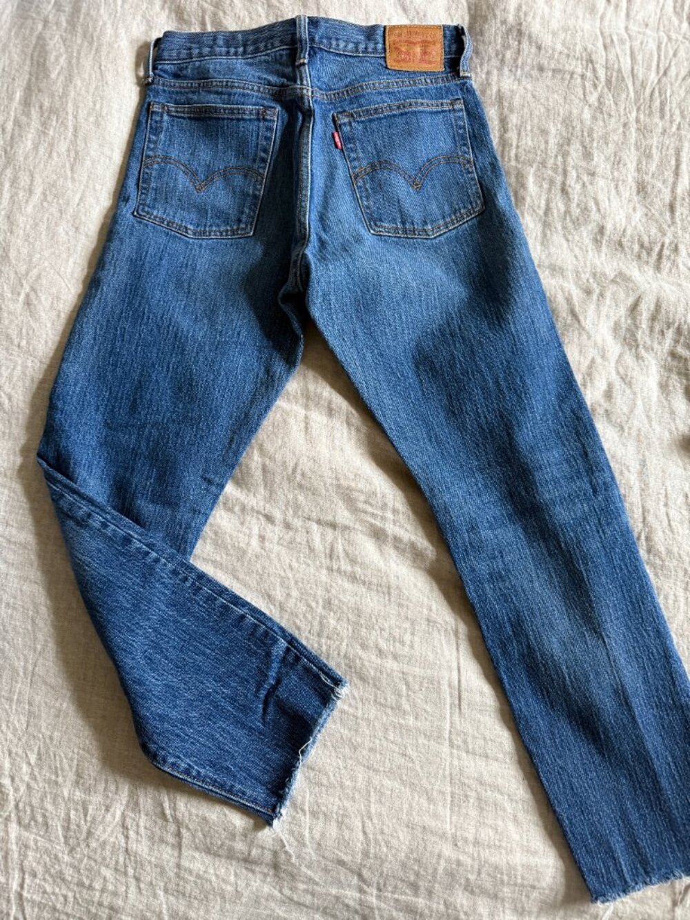 Levi’s White Oak Cone Denim raw hem jeans - size 29